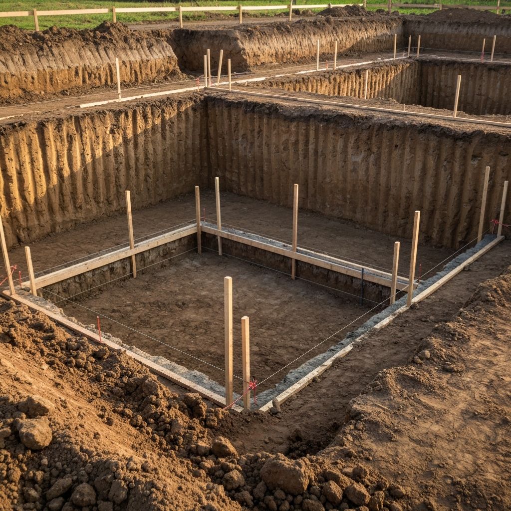 Foundation excavation